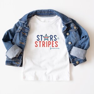Stars & StripesToddler Shirt, 4th of July Toddler Shirt, Summer Toddler Shirt, Kids 4th of July Shirt, America Toddler Shirt