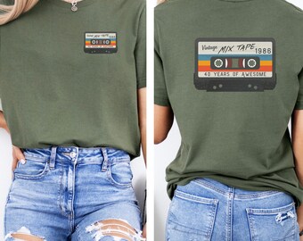 1986 Shirt, Vintage 1986 Shirt, Classic Mix Tape Shirt, 40th Birthday Shirt, 40th Shirt, Classic 1986 Shirt, 1986 Mix Tape Shirt, Gift
