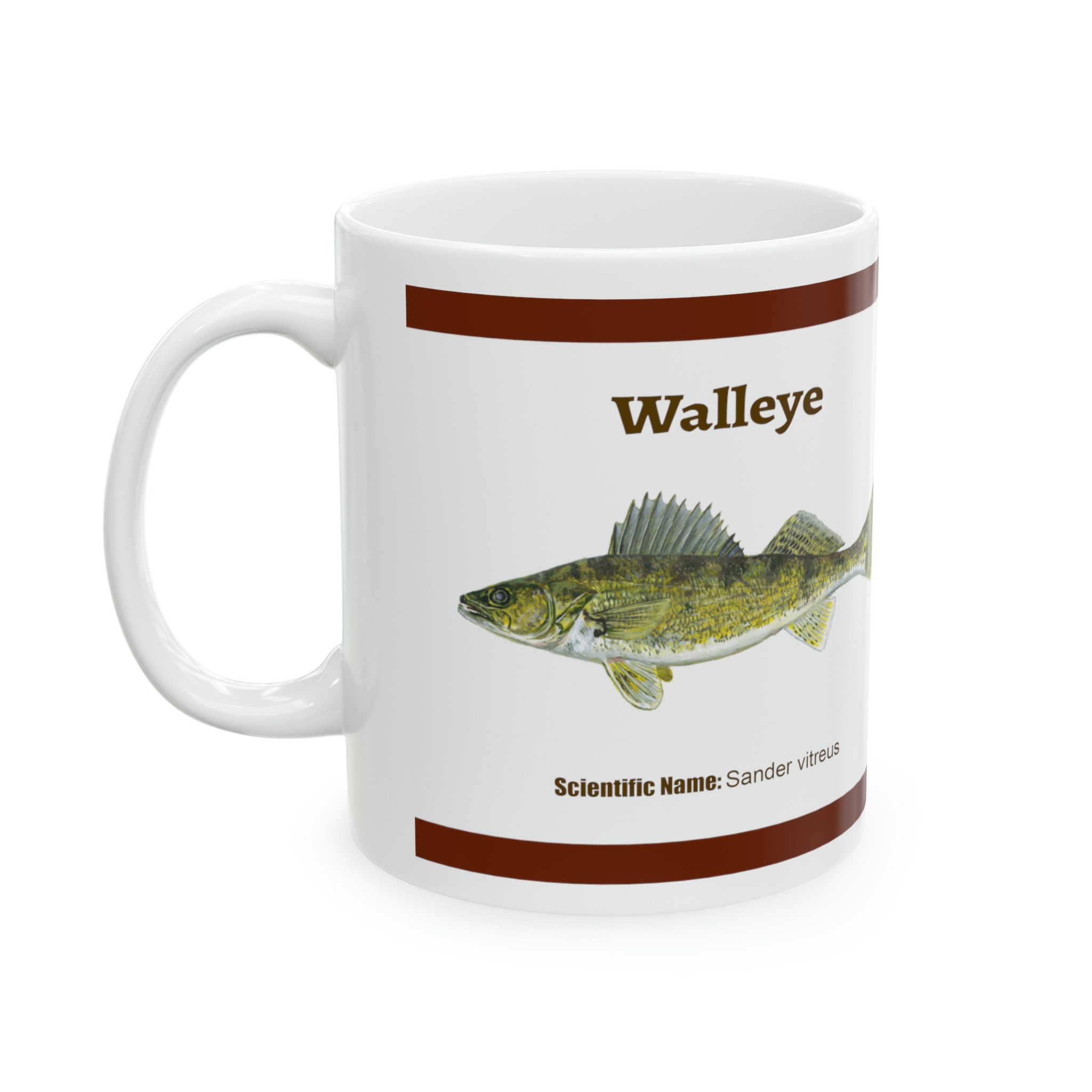 Walleye Camo American Flag Fishing Walleye Coffee Mug - Monsterry