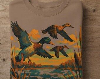 Vintage Mallard Duck Hunting Shirt: Outdoorsmen Gift Tee