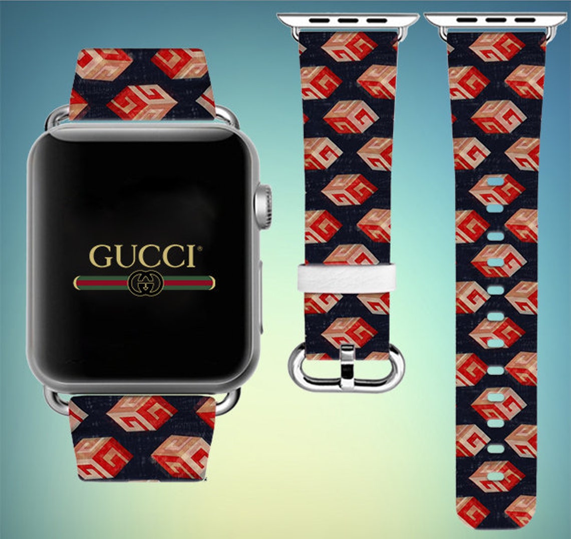 Apple watch 40mm Inspired by Gucci GG Gucci Gift iWatch band Etsy
