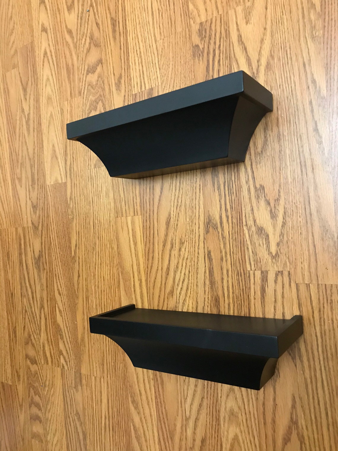 Victorian Gothic Black Floating Shelves Gothic shelves set Etsy