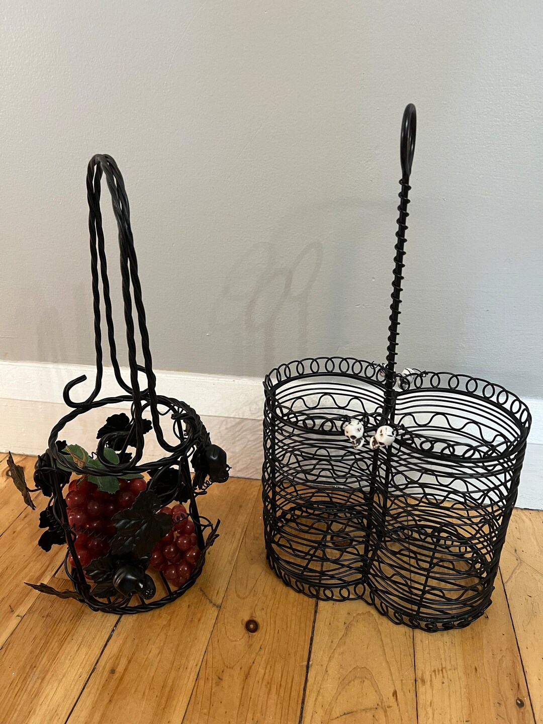 Gothic Wine Caddy, Skull Wine Caddy, Gothic Wedding Gift, Gothic Home