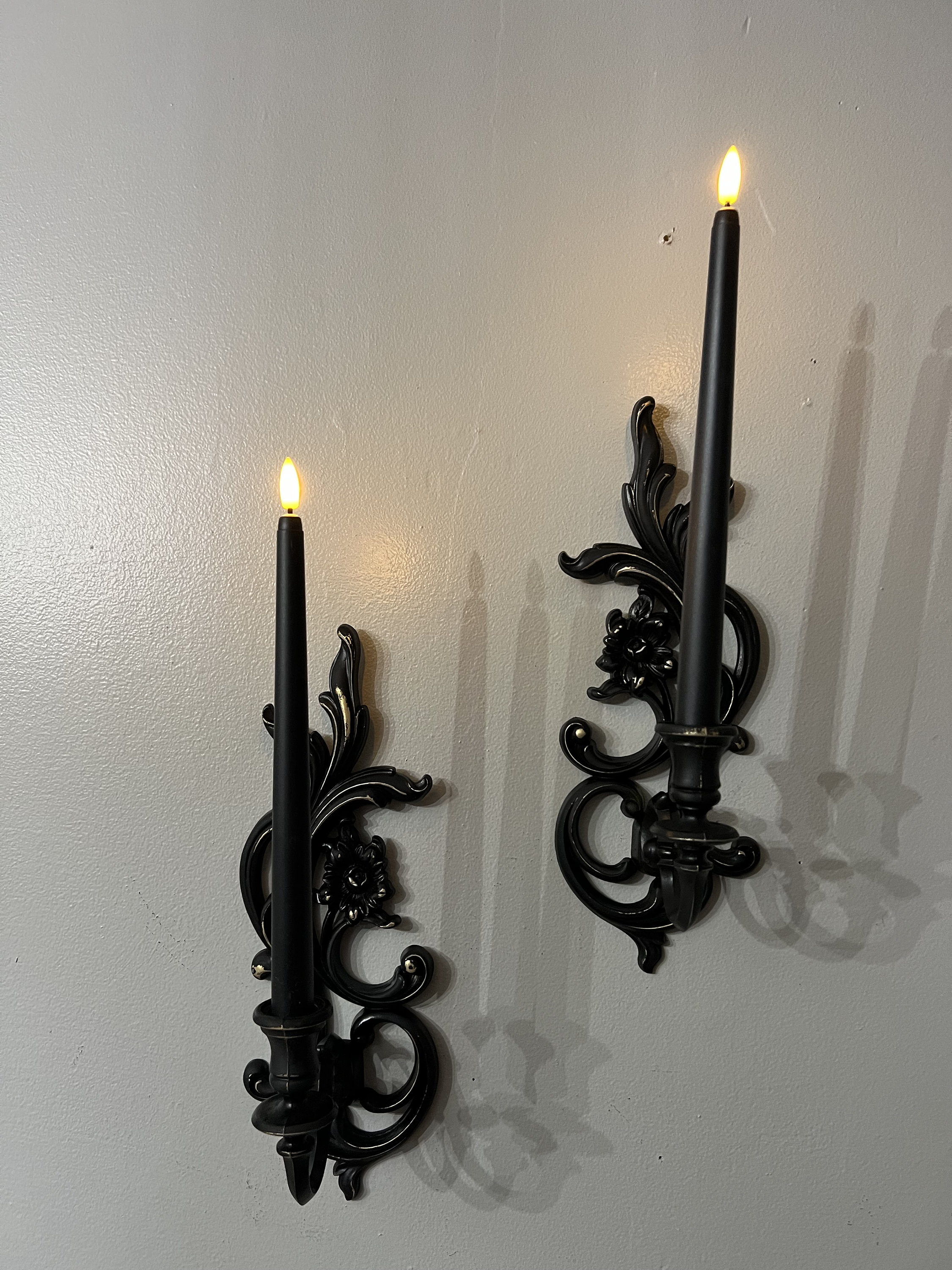 Gothic Classic Large Pillar Candle Holder, Gothic Decor, Gothic