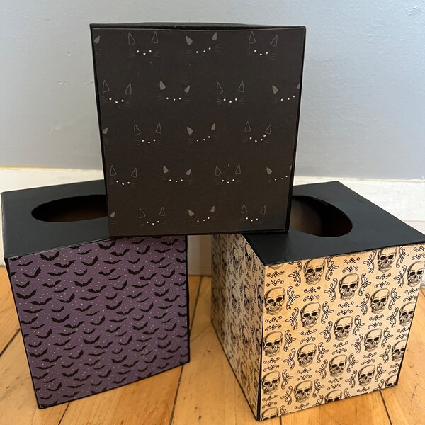 Gothic Taschentuchbox, schwarze & weiße Rosen schwarze Taschentuchbox, separat erhältlich Gothic Home Decor, Gothic Home Decor, viktorianischen Gothic