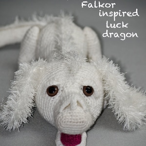 Amigurumi crochet pattern for Falkor inspired luck dragon. Instruction's written in English only PATTERN ONLY 画像 7