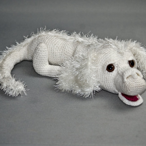 Amigurumi-Häkelanleitung für einen von Falkor inspirierten Glücksdrachen. Die Anleitung ist nur auf Englisch verfasst. NUR MUSTER!