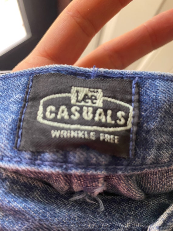 Vintage Lee Casuals Never Worn Stonewash Double P… - image 8