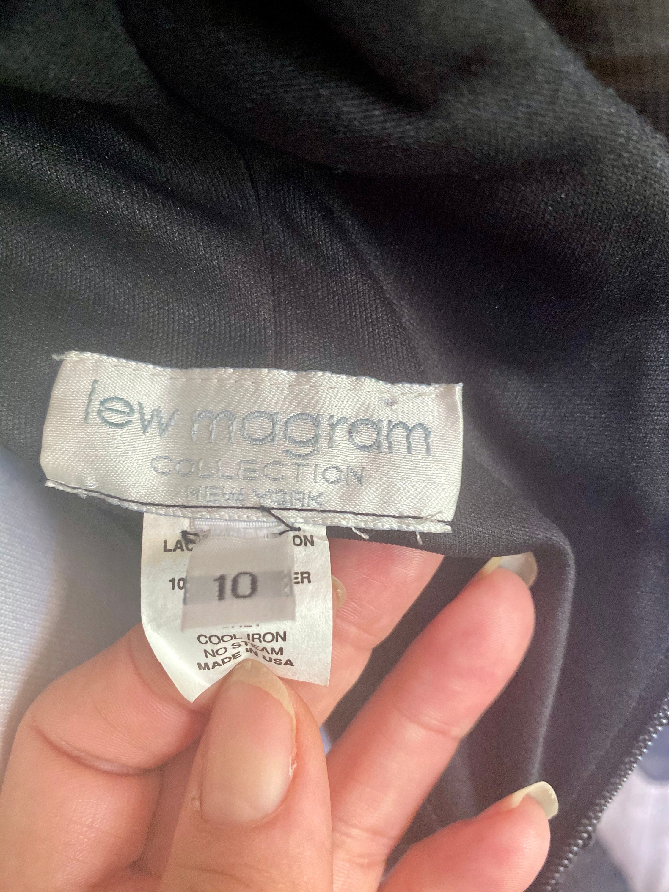 Glamorous Vintage 1980s Lew Magram Collection New York Black Etsy