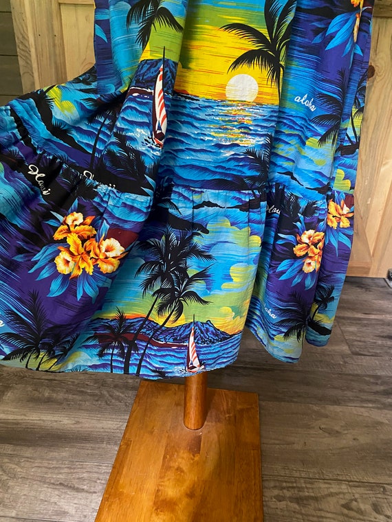 Vintage 1980s Aloha Mo'i Hawaii Tropical Dress - image 6