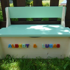 Children's bench Children's bench Children's chest Play chest Toy box Model medium