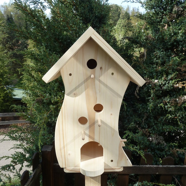 Vogelhaus Vogelvilla Nistkasten  Bausatz oder fertig montiert Modell Knaller