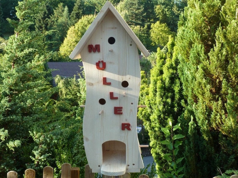 Vogelhaus Nistkasten Vogelvilla Modell Buchstaben Bausatz Etsy.de