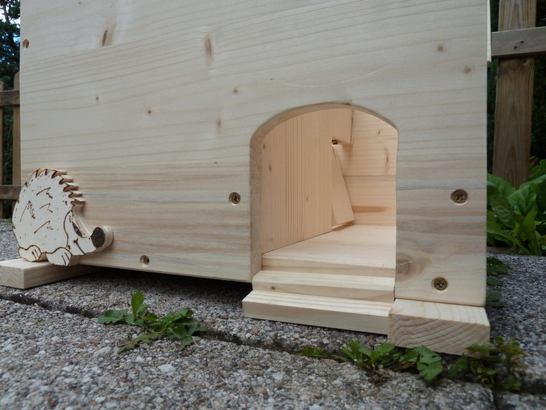 Igelhaus Igelhütte aus gutem Holz Bild 4