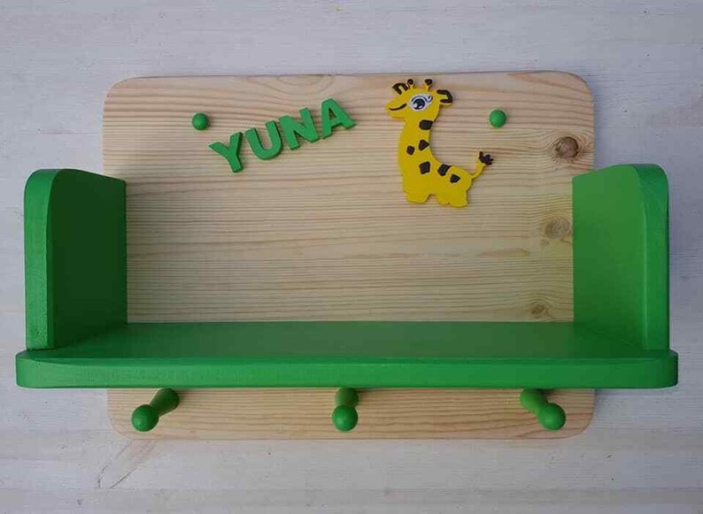 Kindergarderobe aus Holz mit Ablage Modell ANGIE | Etsy