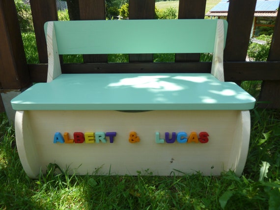 Kindersitzbank Kinderbank Kindertruhe Spieltruhe Etsy