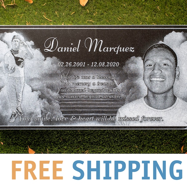 Headstones With Photos Etsy