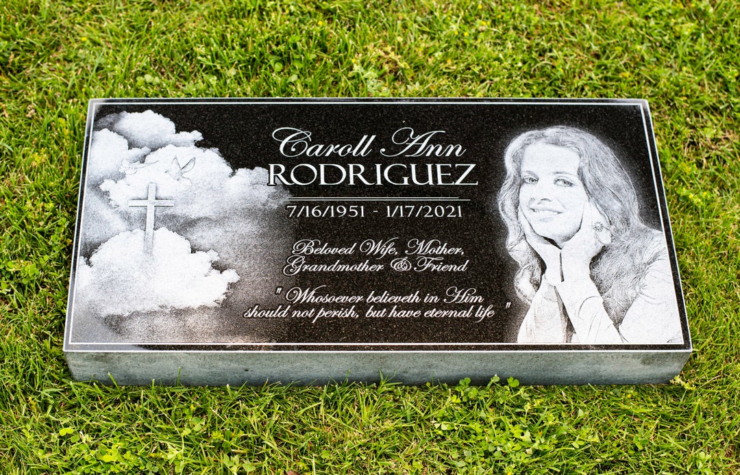 Custom Headstones 24x12x4, Personalized Headstones, Headstones for
