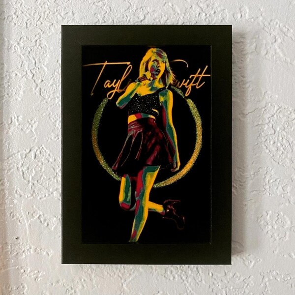 Taylor Swift - 1989 -  Embellished Art - Wood Frame