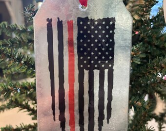 Thin Red line ornament