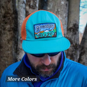 Rogue Athletic Cap with MountainBlaze Embroidered Patch: Richardson Lightweight Breathable Water-Resistant Running/Baseball Hat