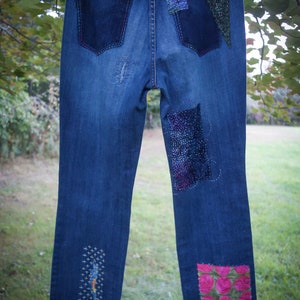Sound Garden Sashiko Mended Levi 505 Jeans for Women levi Brand ...