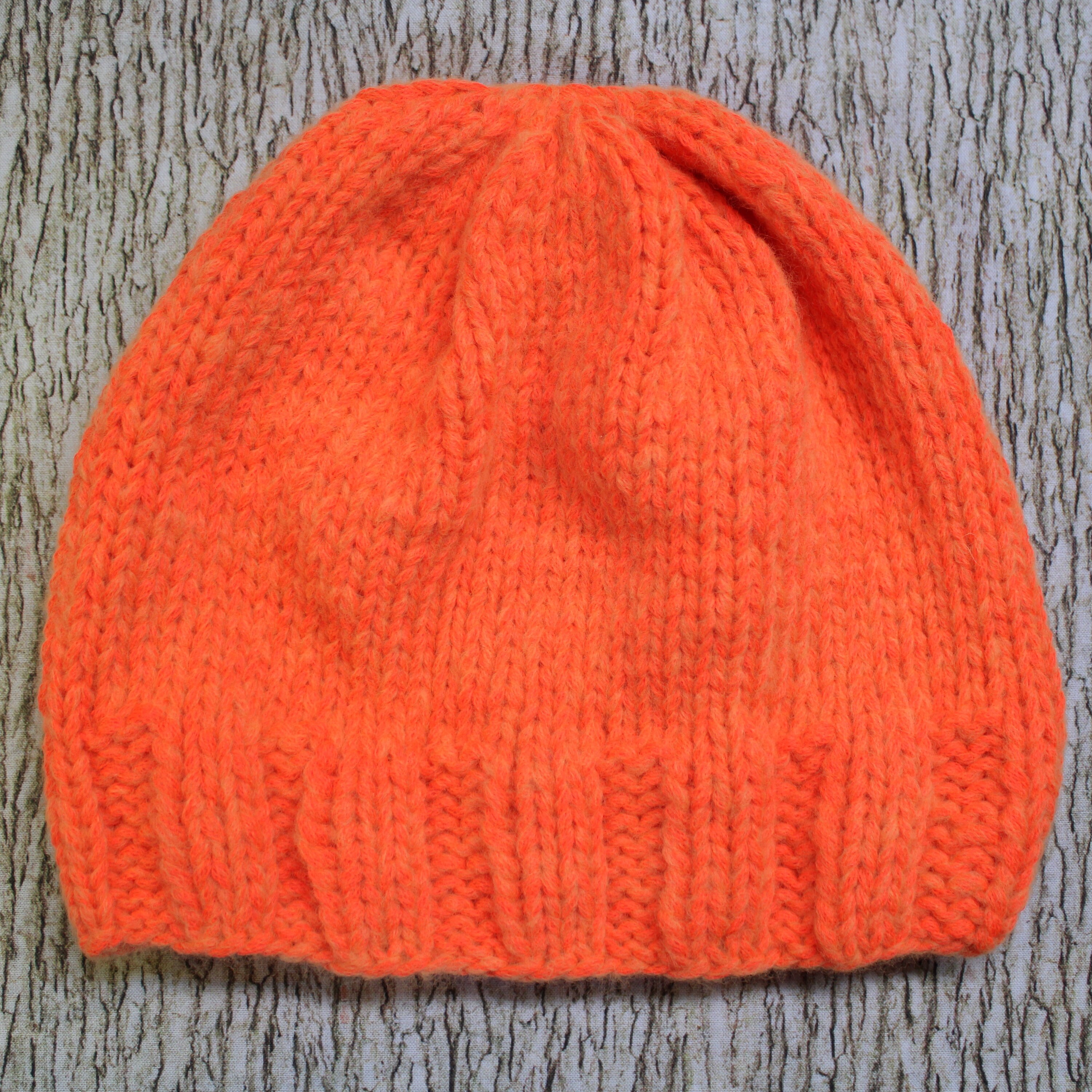 Knit Hand Wool Orange Etsy - Maine Brim Hat Fleece-lined Blaze Brim-lined Hunting Mountainblaze Merino Blend Season 3 by