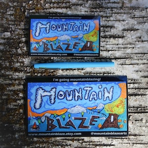 Vinyl Sticker MountainBlaze Full-Color Printed Logo - Waterproof Bumper Sticker