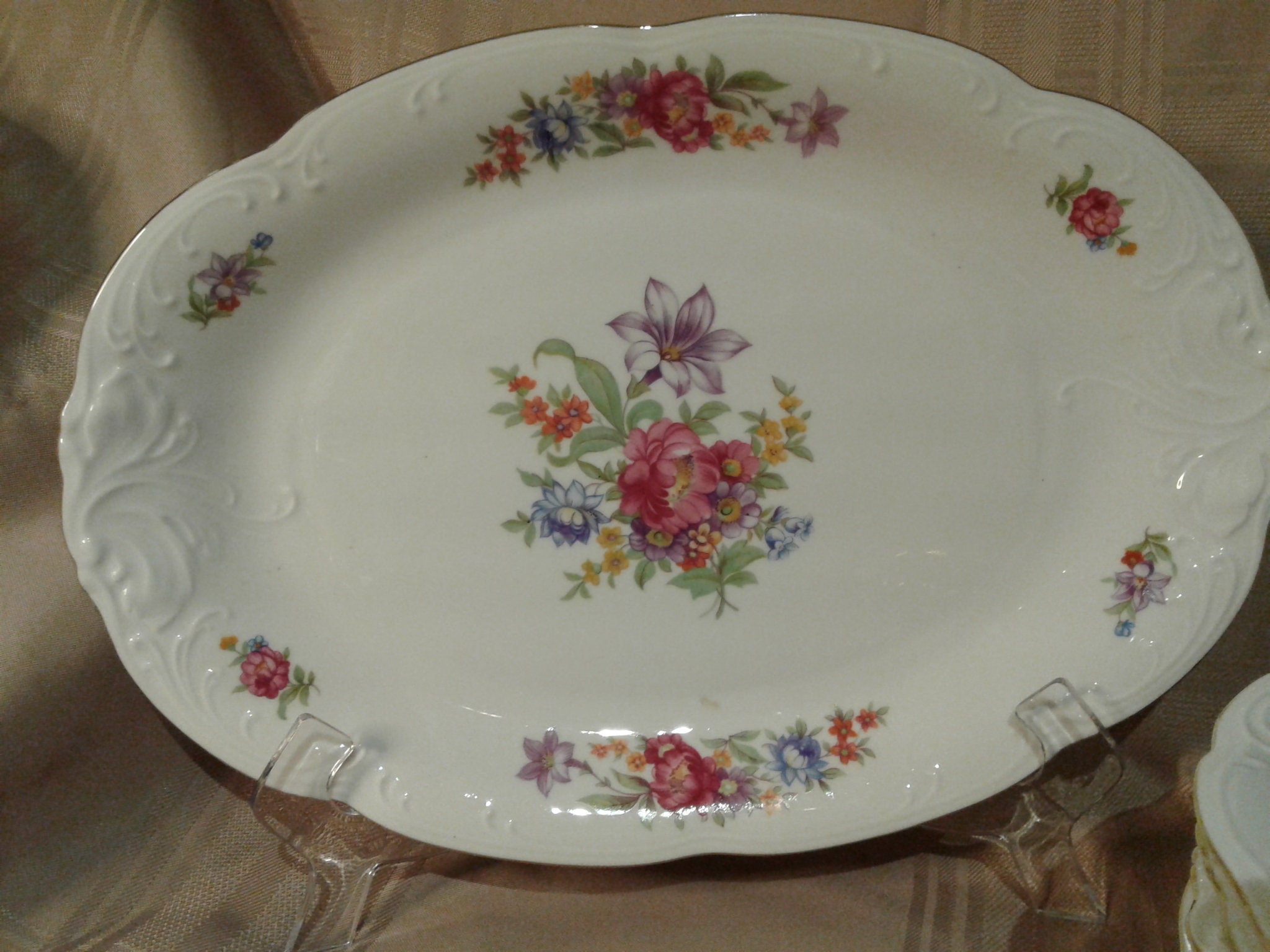 Vintage Wawel Made in Poland Dinner Plates and Serving Dish Etsy Canada