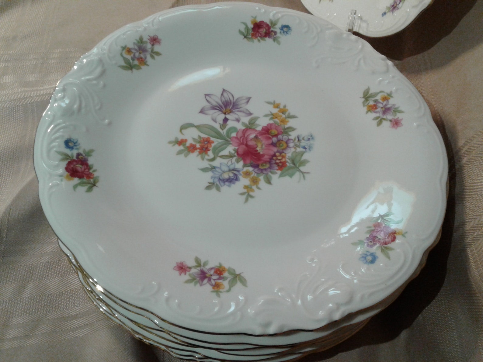 Vintage Wawel made in Poland Dinner Plates and Serving Dish Etsy