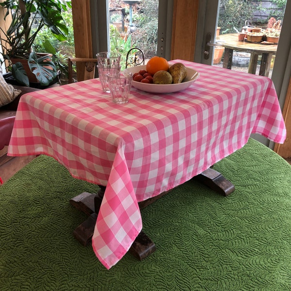 Gingham Tablecloth Etsy UK