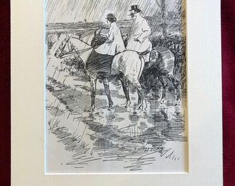 Selection of mounted Punch cartoons