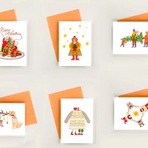 Árbol de Navidad Amor Dulce Lindo Kawaii Ilustración - decoración del hogar sala de arte Merry Print Wall Art