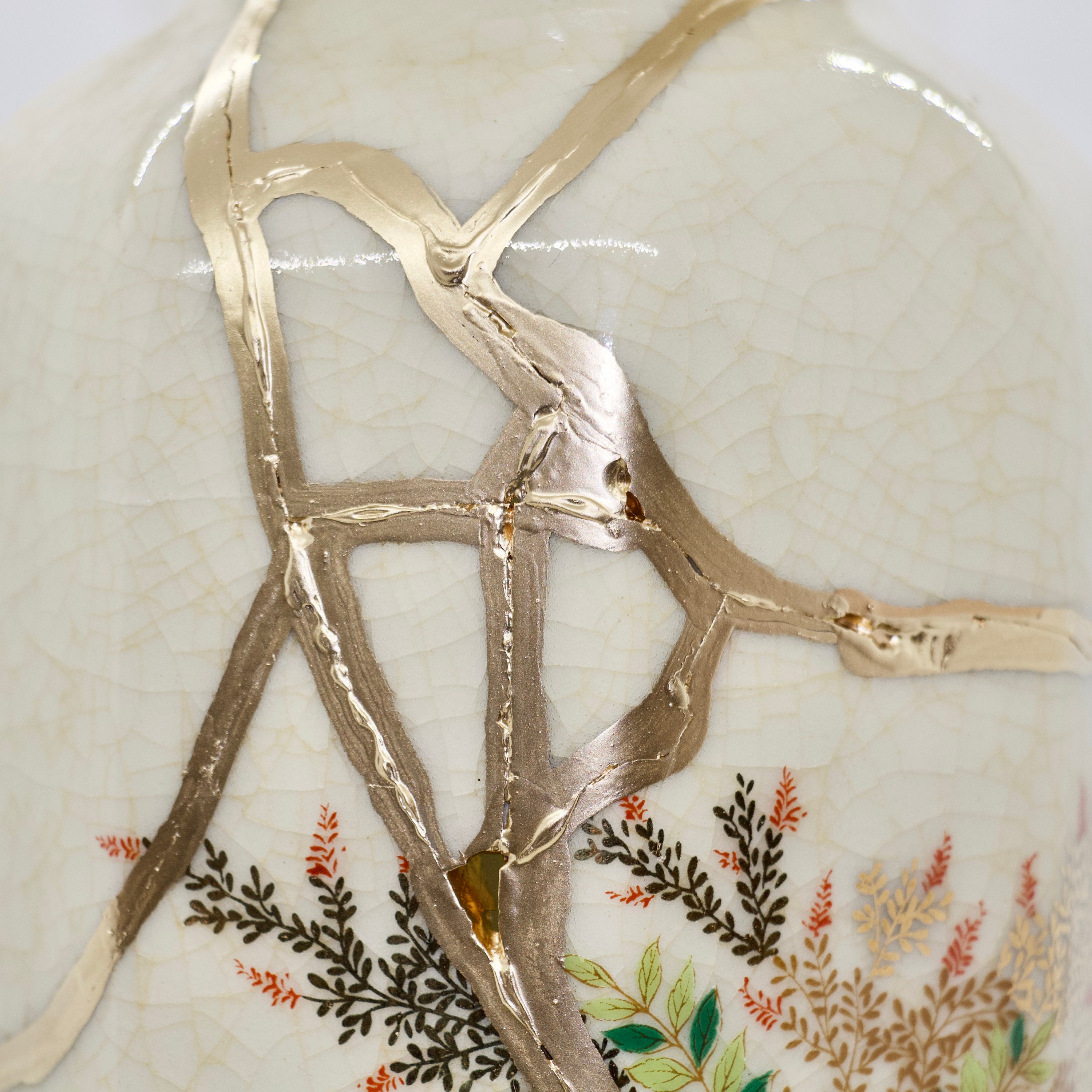 Kintsugi Jarrón Reparado WabiSabi Antigua Cerámica Etsy