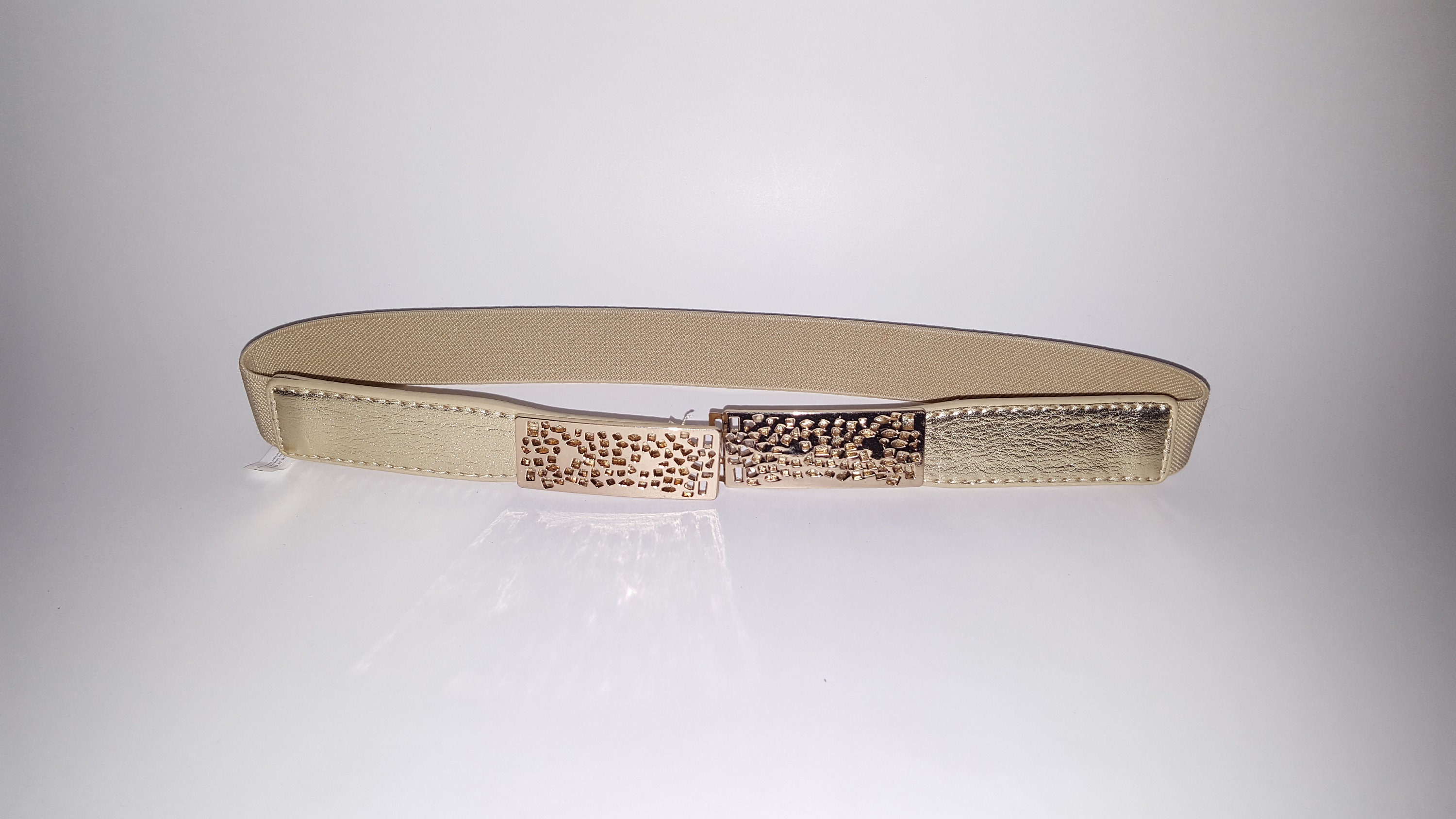 gold stretchy belt