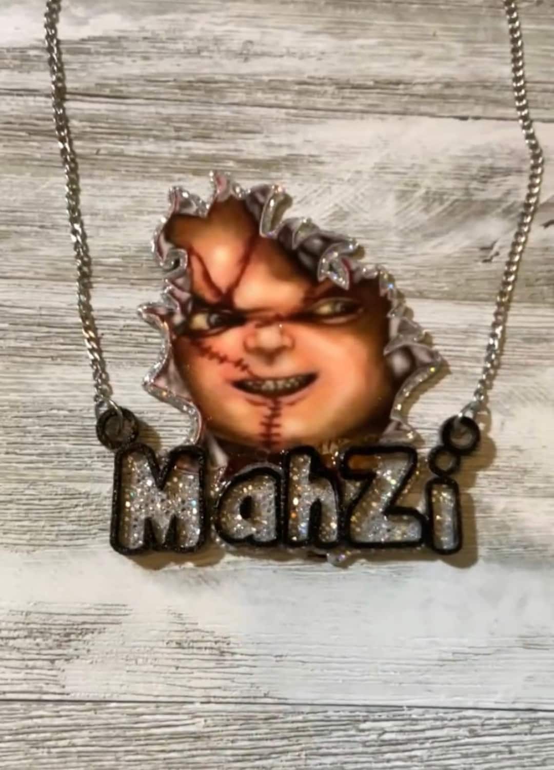 Boy name shop plate necklaces