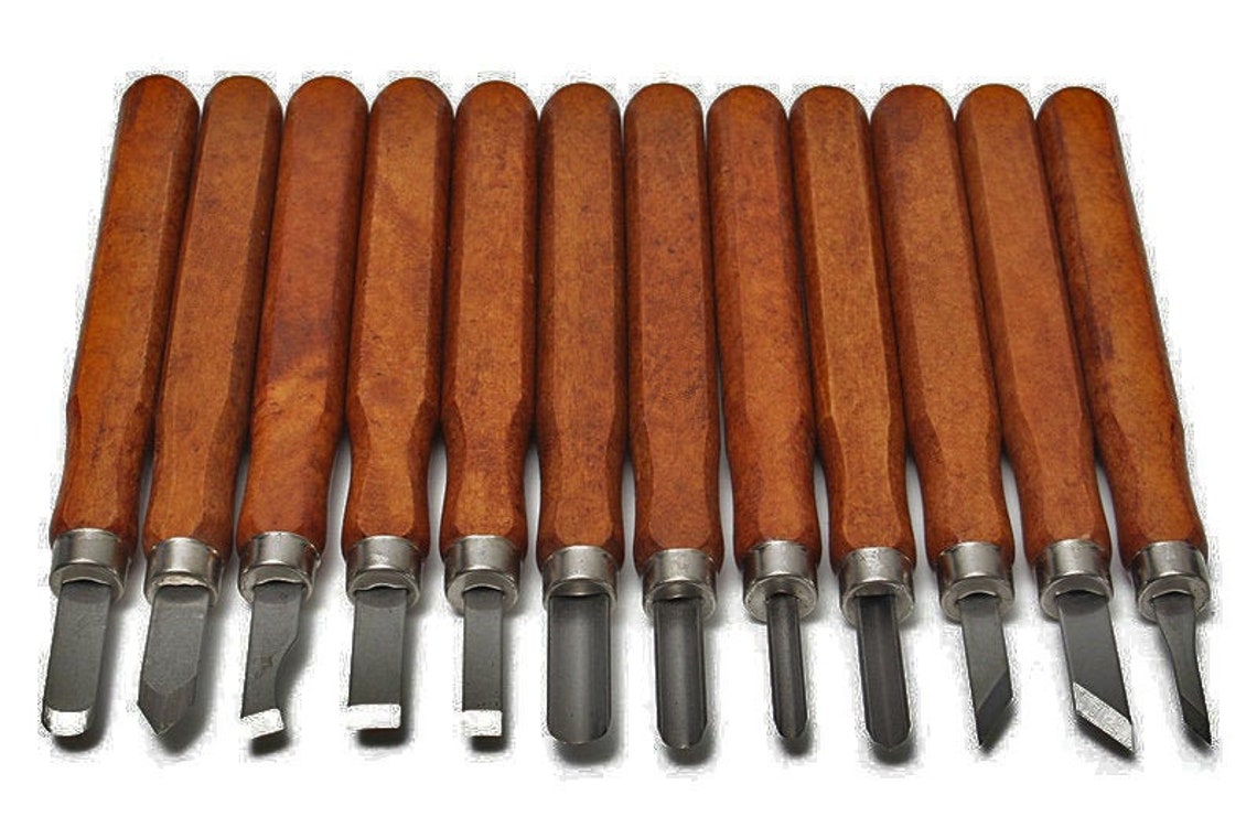 Wood carving chisel set Etsy