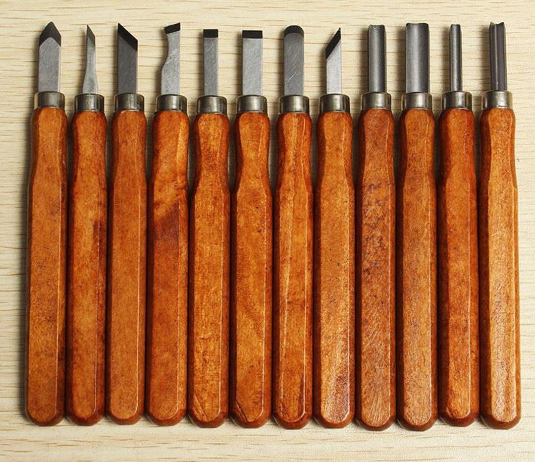 Carving Tools Wood Carving Kit Wood Carving Set 12 Etsy