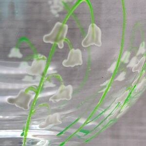 Hand-painted Lily of the Valley Large Gin Glass image 9