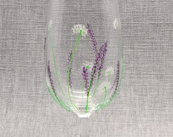 Lavender design beer glass