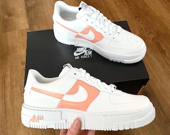 air force 1 white with coloured tick