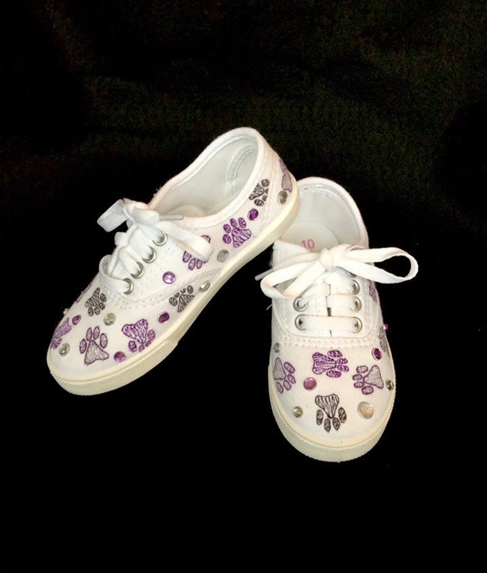 Dog Paw Print Shoes Paw Prints Kid's Shoes School Etsy