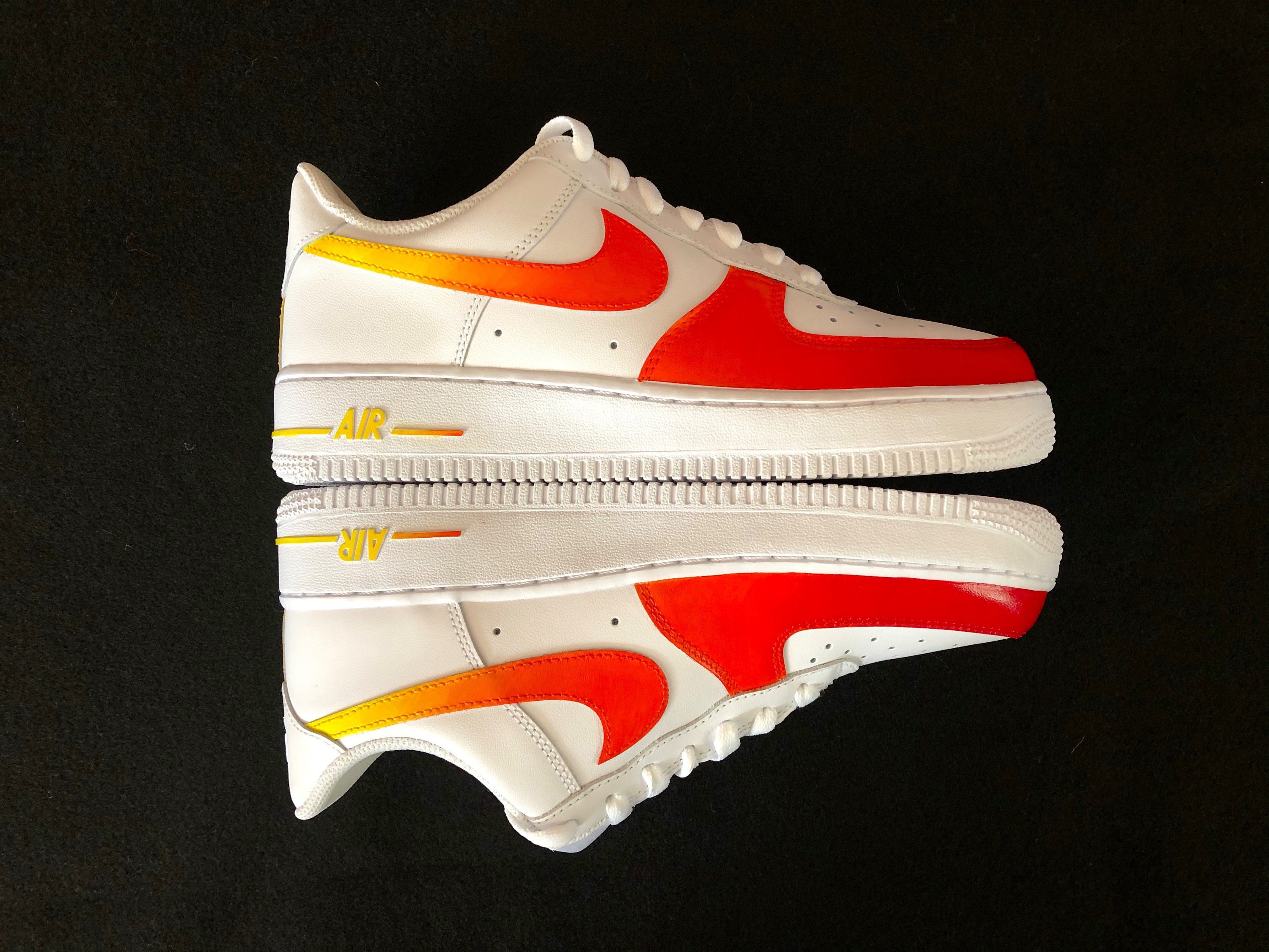 nike air force white sunset