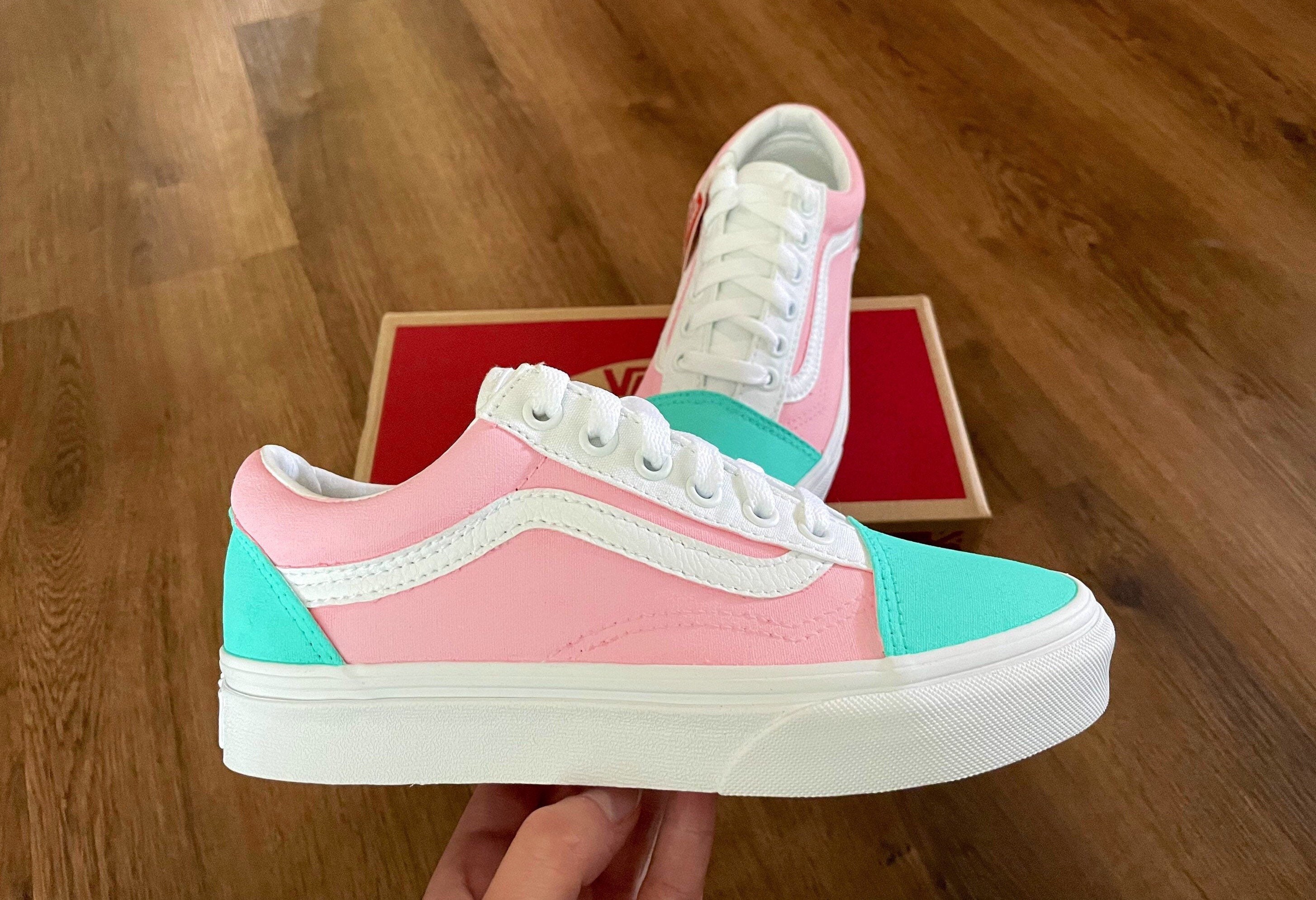 Vans Old Skool Pink - Etsy Vans Old Skool Pink - Etsy