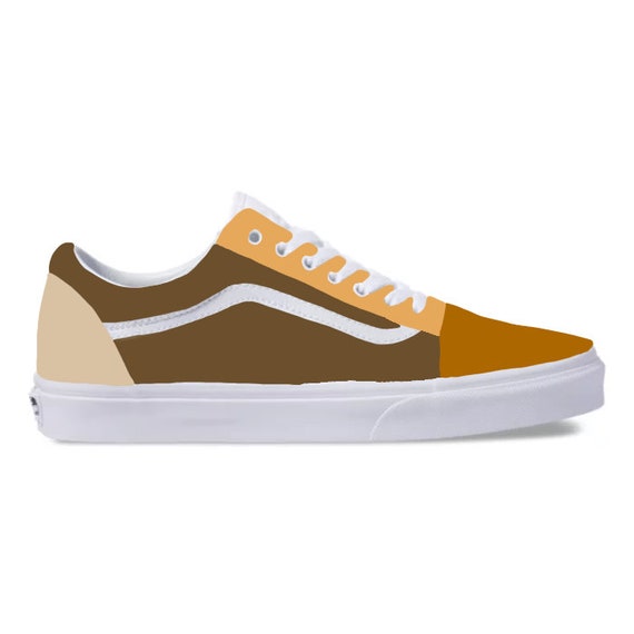 Custom Slip On Vans (Brown)