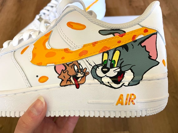 Tom & Jerry Custom Air 1s Shoes Tom and - Etsy Finland