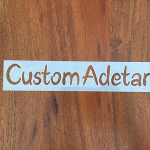 Custom Stencil - Adetar font- Mylar 7 or 10 mil