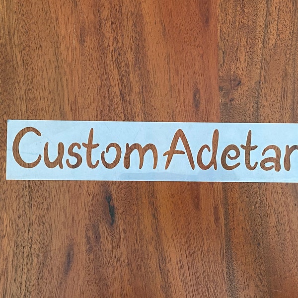 Custom Stencil - Adetar font- Mylar 7 or 10 mil