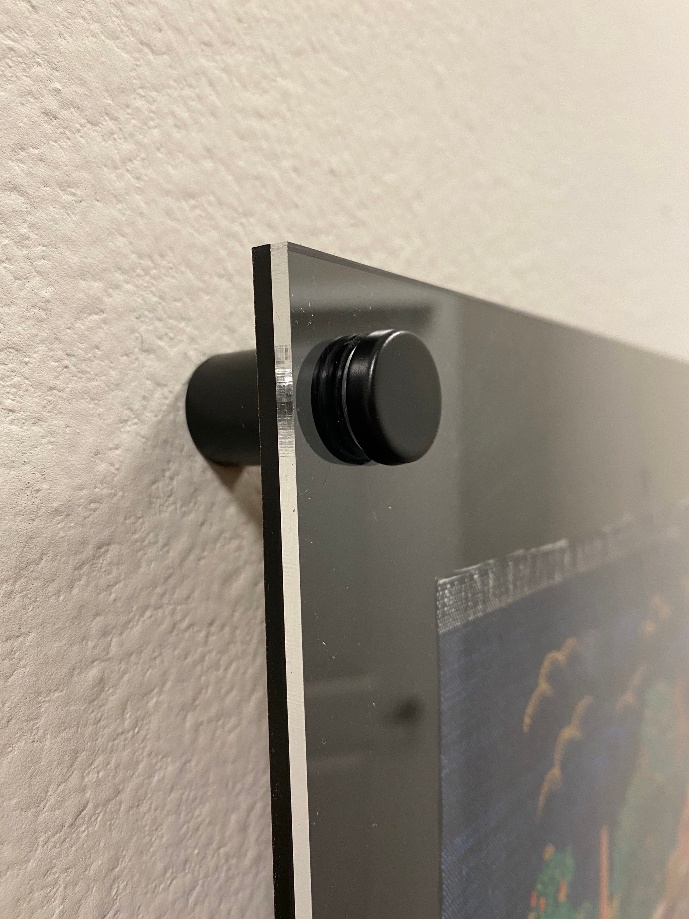 Custom Floating Black Acrylic Frame With Standoff for Etsy