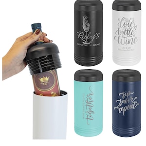 Custom Laser Engraved Stainless Steel Wine Chiller - Own Logo image 4